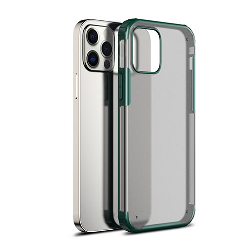 Carcasa Bumper Funda Silicona Transparente Espejo para Apple iPhone 12 Pro Verde