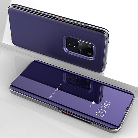 Carcasa Bumper Funda Silicona Transparente Espejo para Huawei Mate 20 Morado