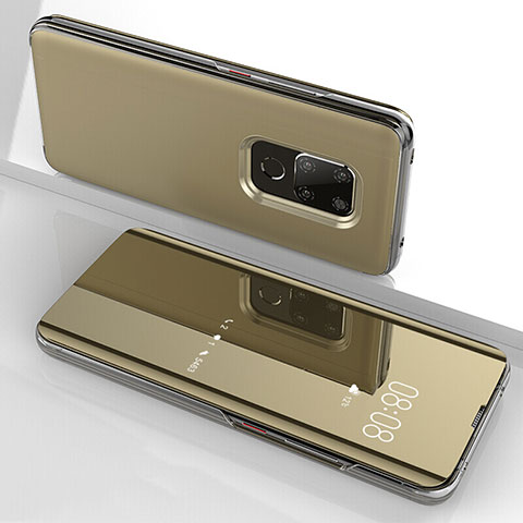 Carcasa Bumper Funda Silicona Transparente Espejo para Huawei Mate 20 Oro