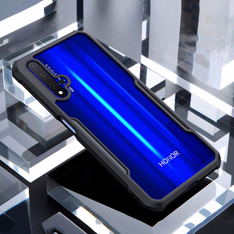 Carcasa Bumper Funda Silicona Transparente Espejo para Huawei Nova 5T Negro