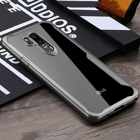 Carcasa Bumper Funda Silicona Transparente Espejo para LG G7 Gris