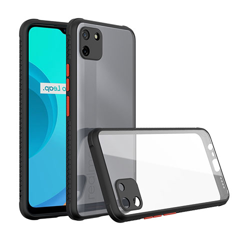 Carcasa Bumper Funda Silicona Transparente Espejo para Realme C11 Negro