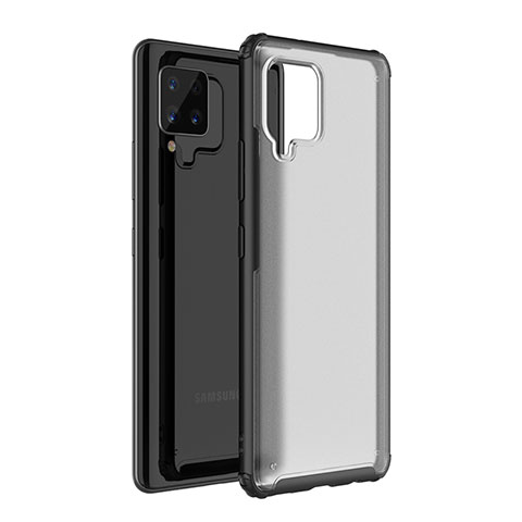 Carcasa Bumper Funda Silicona Transparente Espejo para Samsung Galaxy A42 5G Negro