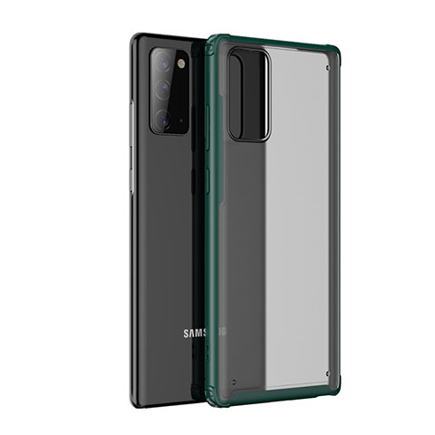 Carcasa Bumper Funda Silicona Transparente Espejo para Samsung Galaxy Note 20 Plus 5G Verde