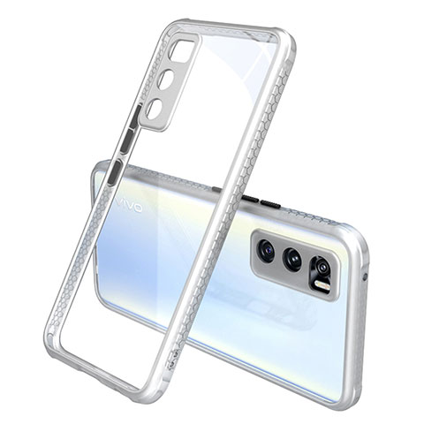 Carcasa Bumper Funda Silicona Transparente Espejo para Vivo V20 SE Blanco