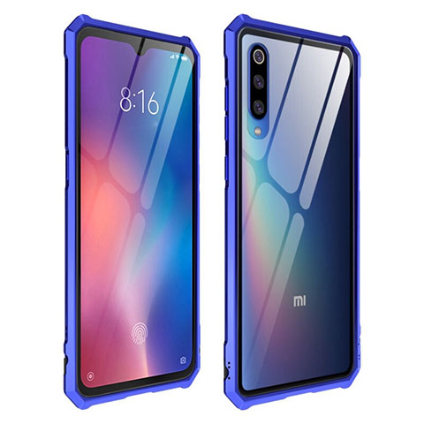 Carcasa Bumper Funda Silicona Transparente Espejo para Xiaomi Mi 9 Pro Azul