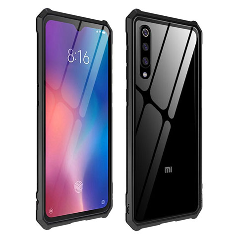 Carcasa Bumper Funda Silicona Transparente Espejo para Xiaomi Mi 9 SE Negro