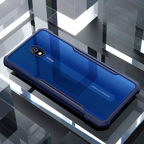 Carcasa Bumper Funda Silicona Transparente Espejo para Xiaomi Redmi 8A Azul