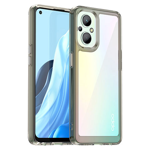 Carcasa Bumper Funda Silicona Transparente J01S para OnePlus Nord N20 5G Gris