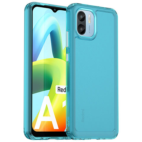 Carcasa Bumper Funda Silicona Transparente J02S para Xiaomi Poco C50 Azul