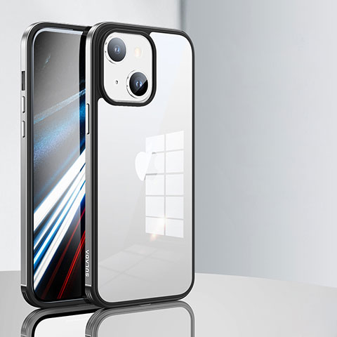 Carcasa Bumper Funda Silicona Transparente LD1 para Apple iPhone 14 Plata
