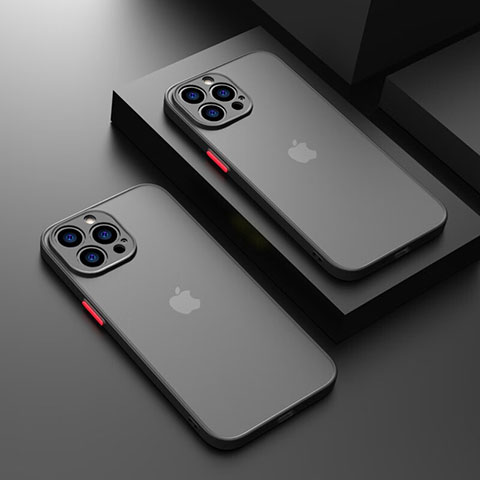 Carcasa Bumper Funda Silicona Transparente LS1 para Apple iPhone 13 Pro Negro