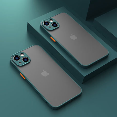 Carcasa Bumper Funda Silicona Transparente LS1 para Apple iPhone 15 Plus Verde Noche