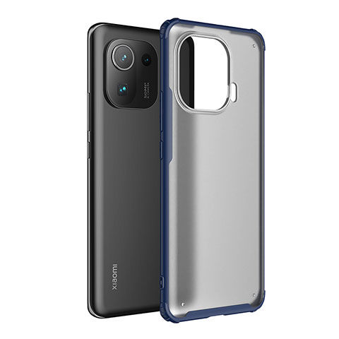 Carcasa Bumper Funda Silicona Transparente M01 para Xiaomi Mi 11 Pro 5G Azul