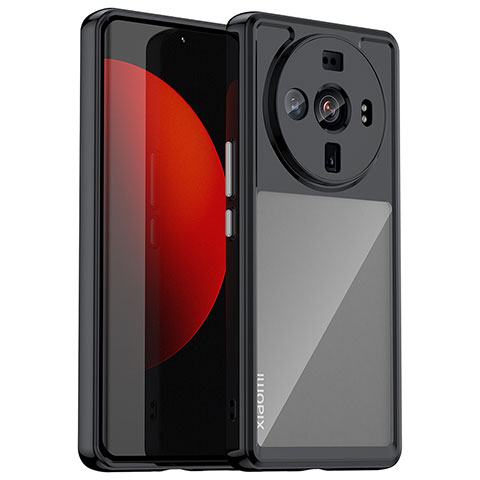 Carcasa Bumper Funda Silicona Transparente M01 para Xiaomi Mi 12 Ultra 5G Negro