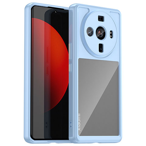 Carcasa Bumper Funda Silicona Transparente M01 para Xiaomi Mi 12S Ultra 5G Azul Cielo