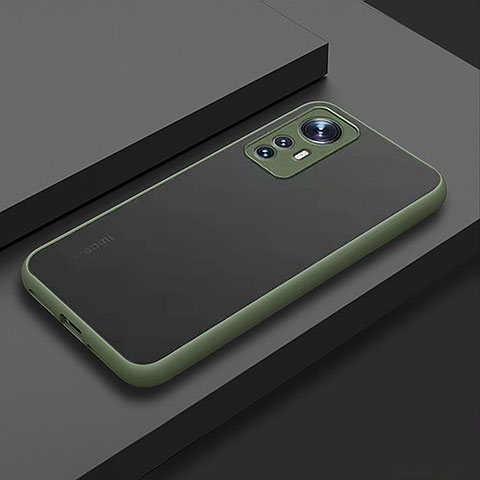 Carcasa Bumper Funda Silicona Transparente M02 para Xiaomi Mi 12 Pro 5G Menta Verde