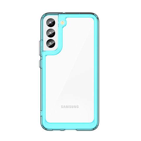 Carcasa Bumper Funda Silicona Transparente M03 para Samsung Galaxy S21 5G Cian