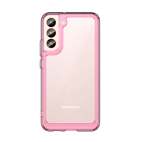Carcasa Bumper Funda Silicona Transparente M03 para Samsung Galaxy S22 5G Oro Rosa
