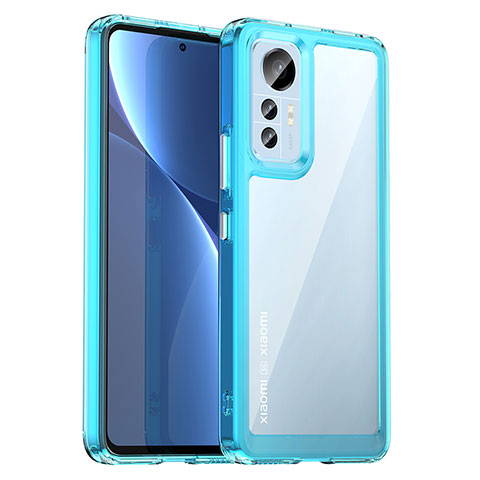 Carcasa Bumper Funda Silicona Transparente M06 para Xiaomi Mi 12S Pro 5G Azul Cielo