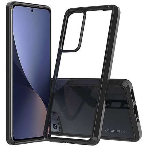 Carcasa Bumper Funda Silicona Transparente M07 para Xiaomi Mi 12 5G Negro