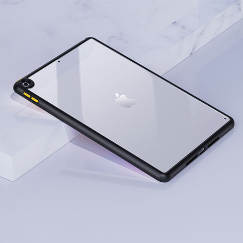 Carcasa Bumper Funda Silicona Transparente para Apple iPad 10.2 (2020) Negro