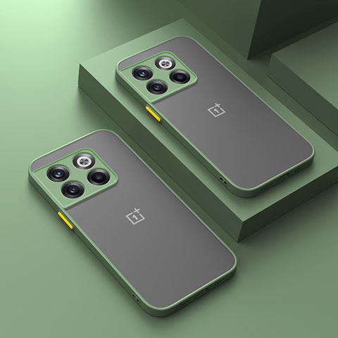 Carcasa Bumper Funda Silicona Transparente para OnePlus 12 5G Menta Verde