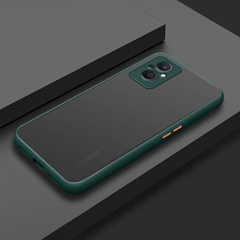 Carcasa Bumper Funda Silicona Transparente para Oppo Reno8 Z 5G Verde Noche