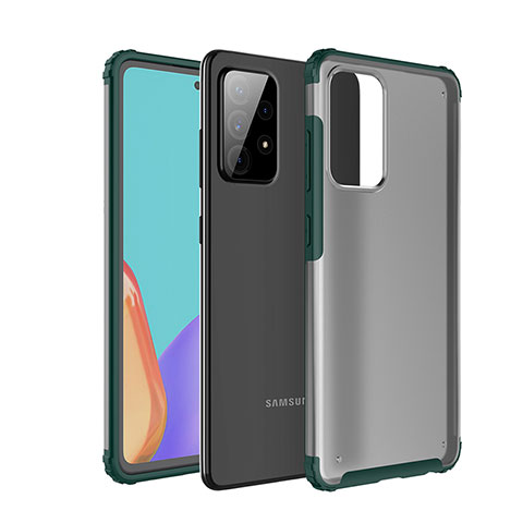 Carcasa Bumper Funda Silicona Transparente para Samsung Galaxy A52s 5G Verde