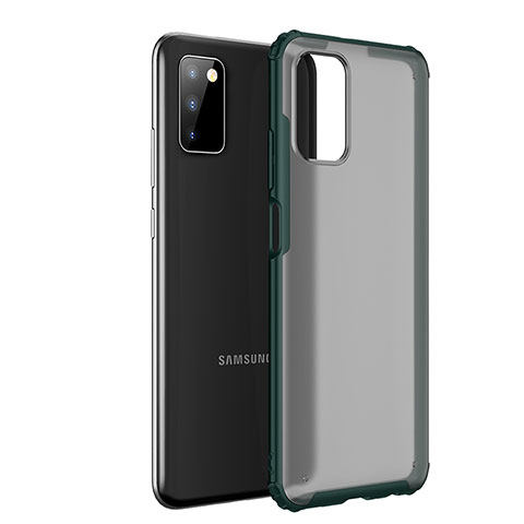 Carcasa Bumper Funda Silicona Transparente para Samsung Galaxy M02s Verde