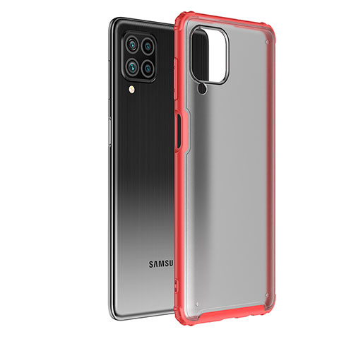 Carcasa Bumper Funda Silicona Transparente para Samsung Galaxy M62 4G Rojo