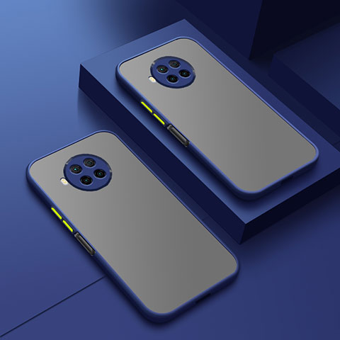 Carcasa Bumper Funda Silicona Transparente para Xiaomi Mi 10i 5G Azul