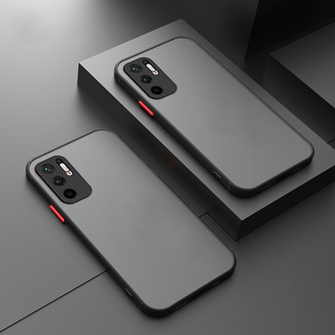 Carcasa Bumper Funda Silicona Transparente para Xiaomi Redmi Note 10 5G Negro