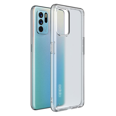 Carcasa Bumper Funda Silicona Transparente W01L para Oppo Reno6 Z 5G Claro