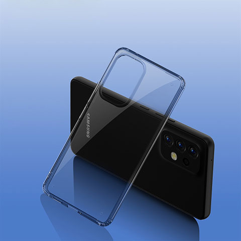 Carcasa Bumper Funda Silicona Transparente W01L para Samsung Galaxy A53 5G Negro
