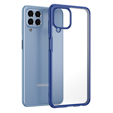 Carcasa Bumper Funda Silicona Transparente WL1 para Samsung Galaxy M33 5G Azul