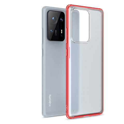 Carcasa Bumper Funda Silicona Transparente WL1 para Xiaomi Mi Mix 4 5G Rojo