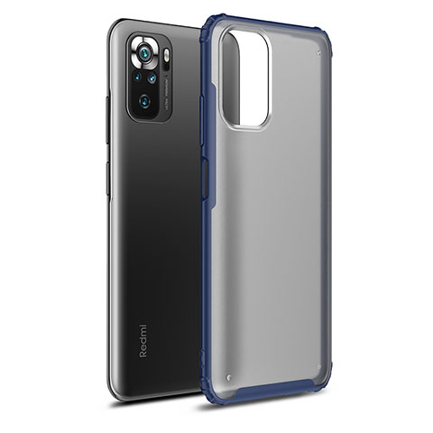 Carcasa Bumper Funda Silicona Transparente WL1 para Xiaomi Redmi Note 10 4G Azul