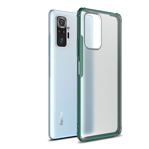 Carcasa Bumper Funda Silicona Transparente WL1 para Xiaomi Redmi Note 10 Pro Max Verde