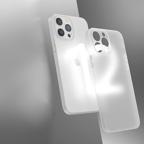 Carcasa Bumper Funda Silicona Transparente WT1 para Apple iPhone 12 Pro Blanco