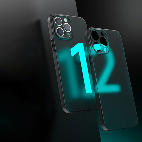 Carcasa Bumper Funda Silicona Transparente WT1 para Apple iPhone 12 Pro Negro