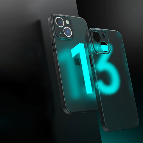 Carcasa Bumper Funda Silicona Transparente WT1 para Apple iPhone 13 Negro