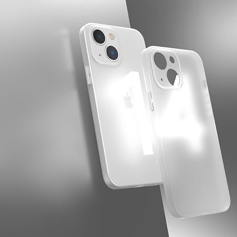 Carcasa Bumper Funda Silicona Transparente WT1 para Apple iPhone 14 Plus Blanco