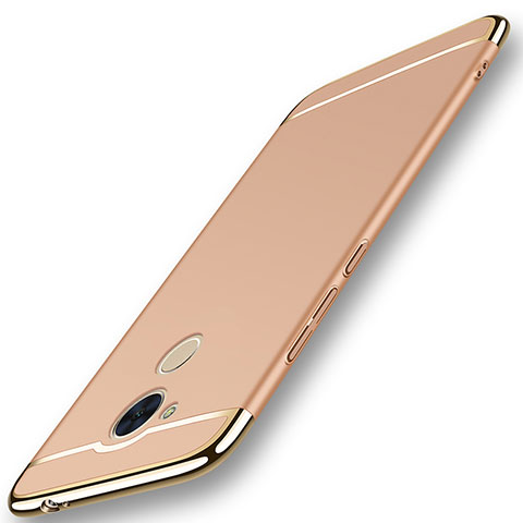 Carcasa Bumper Lujo Marco de Metal y Plastico Funda M01 para Huawei Enjoy 6S Oro