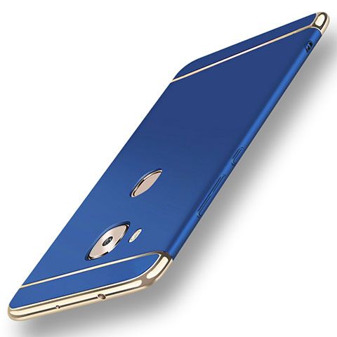 Carcasa Bumper Lujo Marco de Metal y Plastico Funda M01 para Huawei G8 Azul