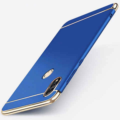 Carcasa Bumper Lujo Marco de Metal y Plastico Funda M01 para Huawei Honor 10 Lite Azul