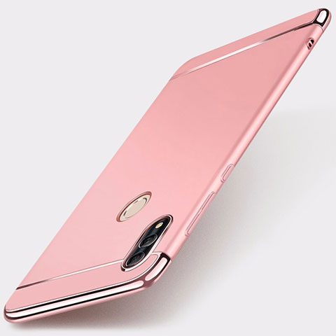 Carcasa Bumper Lujo Marco de Metal y Plastico Funda M01 para Huawei Honor 10 Lite Oro Rosa
