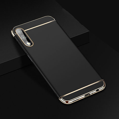 Carcasa Bumper Lujo Marco de Metal y Plastico Funda M01 para Huawei Honor 9X Negro