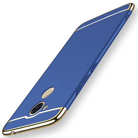 Carcasa Bumper Lujo Marco de Metal y Plastico Funda M01 para Huawei Nova Smart Azul