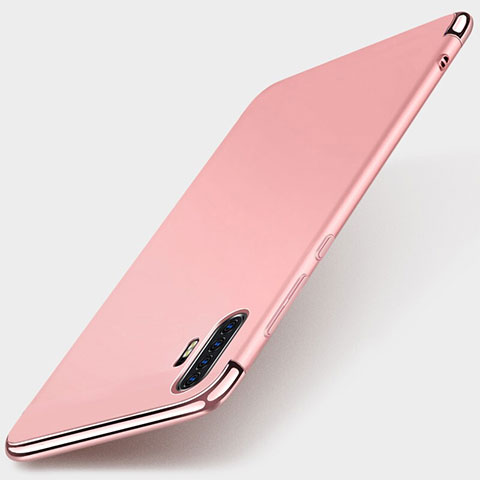 Carcasa Bumper Lujo Marco de Metal y Plastico Funda M01 para Huawei P30 Pro New Edition Oro Rosa
